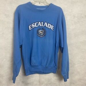 Vintage Cadillac Sweatshirt Men’s XS Steve & Barry’s Escalade Blue Crewneck